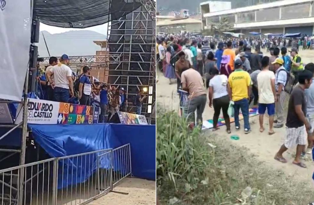Incidentes violentos interrumpen acto de Eduardo Del Castillo en Caranavi
