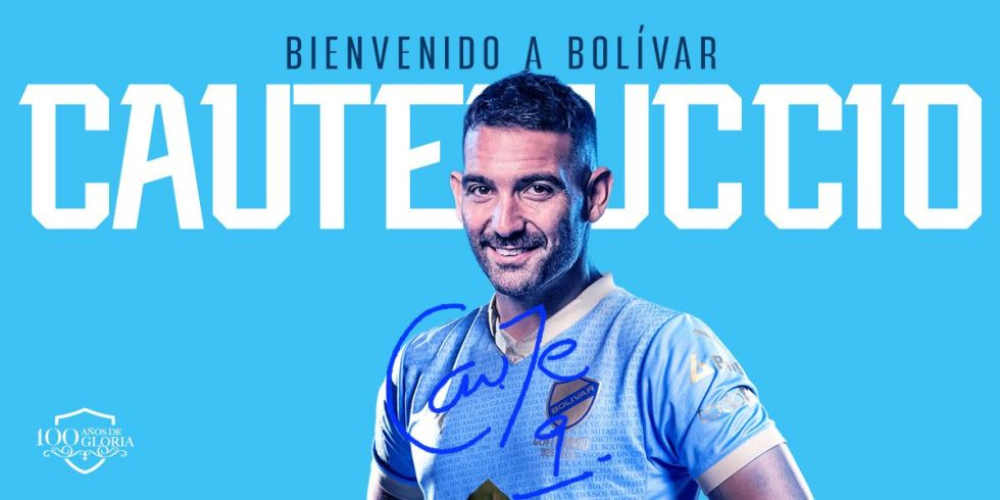 Bolívar se refuerza con Martín Cauteruccio y lo presenta como el “rey de los hat tricks”