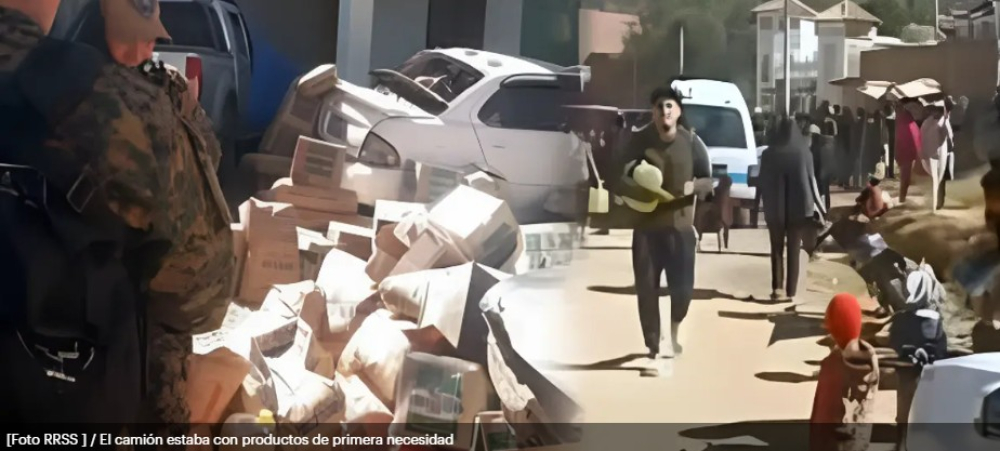 Chuquisaca: reportan saqueo a camión con mercadería de presunto contrabando