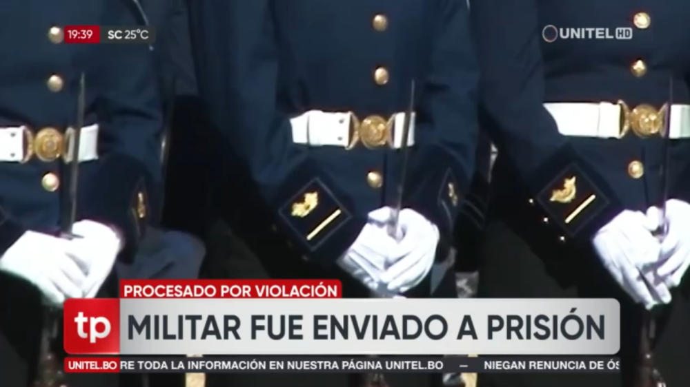 Aprehenden a militar acusado de violación en una unidad castrense de Cochabamba