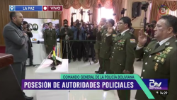 Ministro de Gobierno posesiona a nuevo director de la Felcn y a tres comandantes departamentales de la Policía